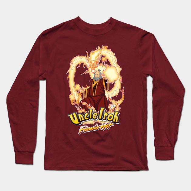 Uncle Iroh Flamin Hot edition Long Sleeve T-Shirt by Gen Pop Art